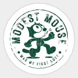 modest mouse was my first love Sticker